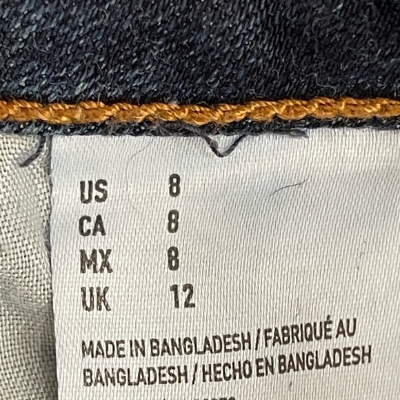 American Eagle Outfitters super stretch skinny Bermuda size 8 modest mature cuff - Picture 6 of 9